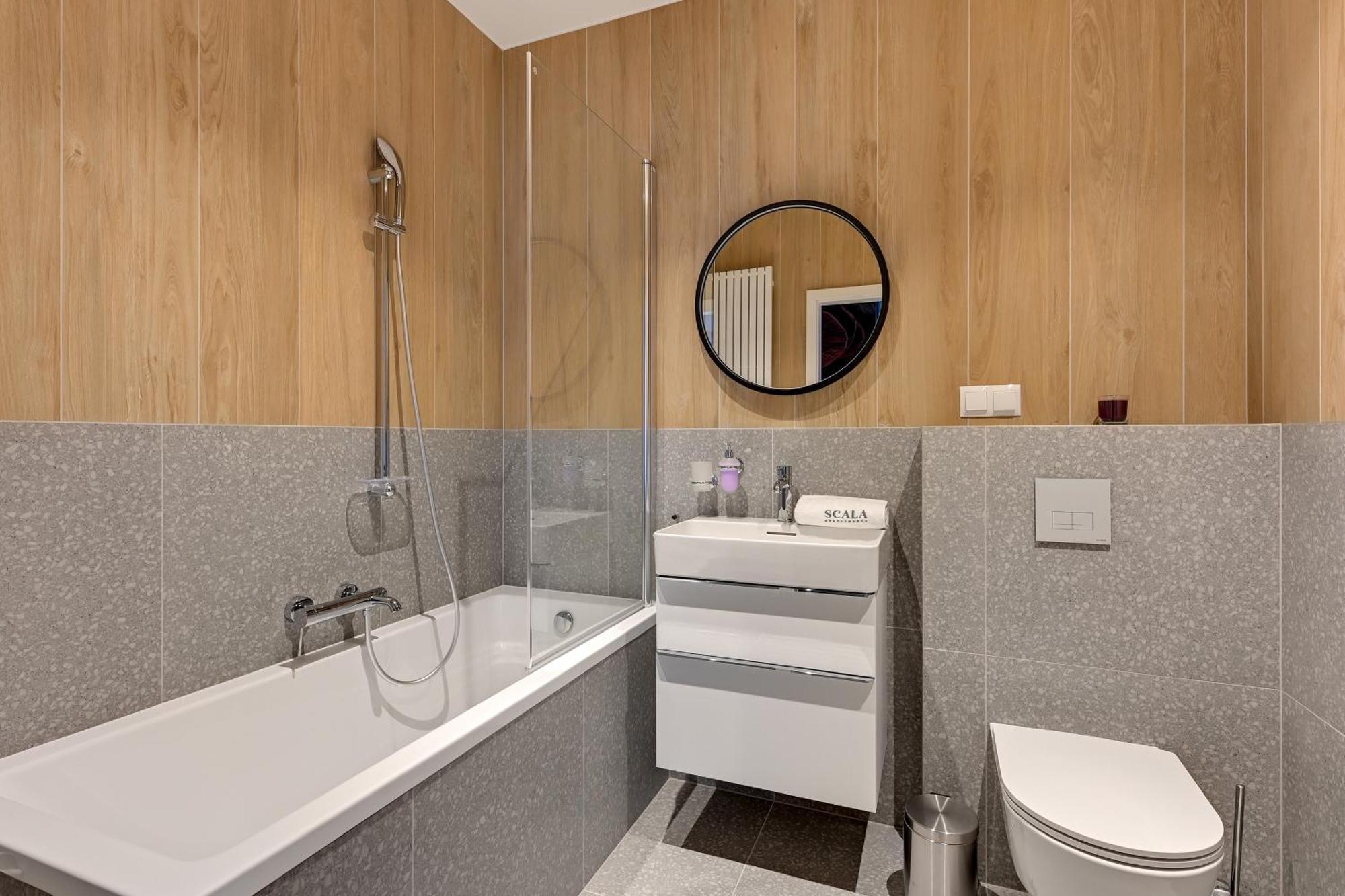 Scala 60D City Center Apartments With Parking By Lion Apartments Gdansk Bagian luar foto